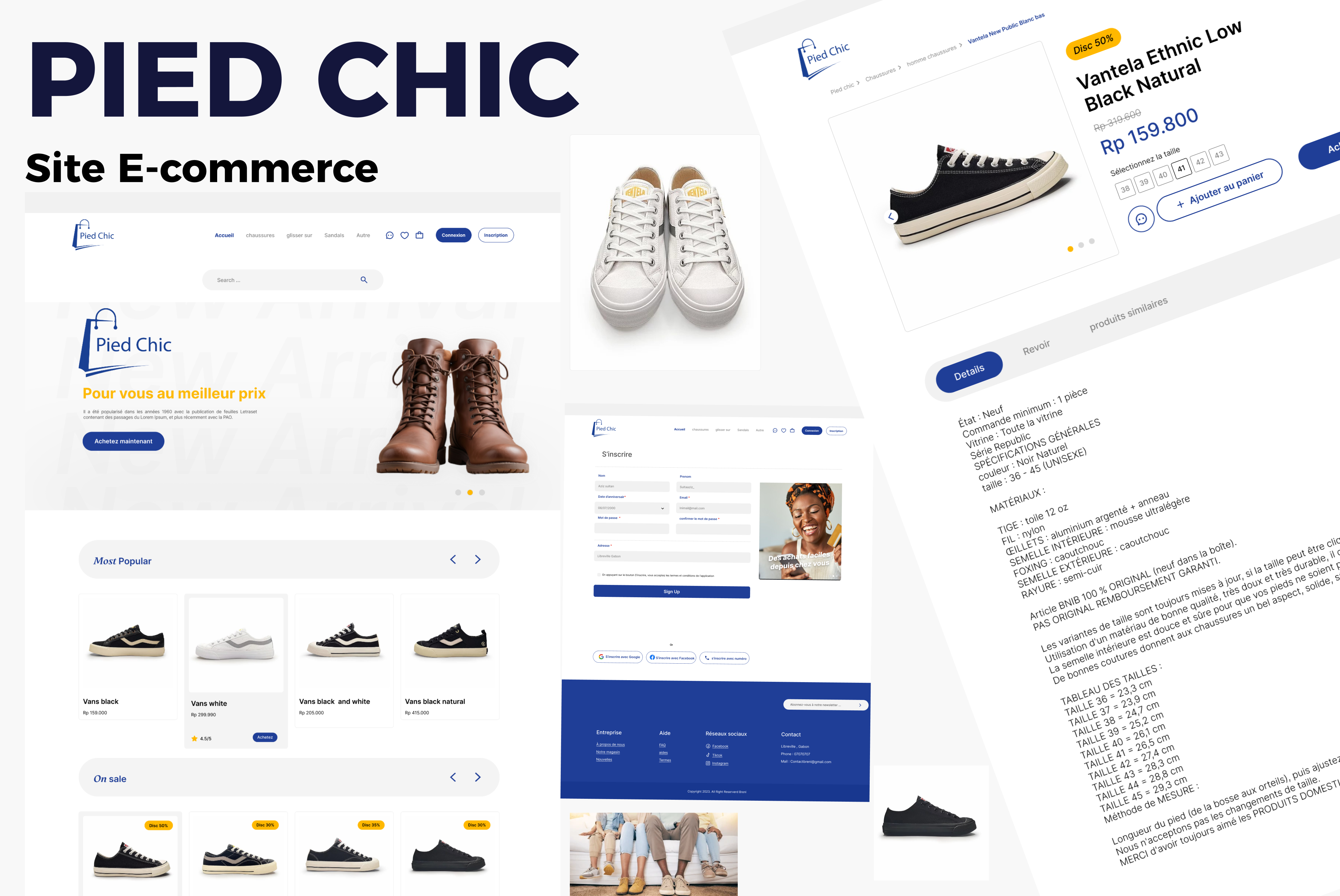 Projet site web landing page 